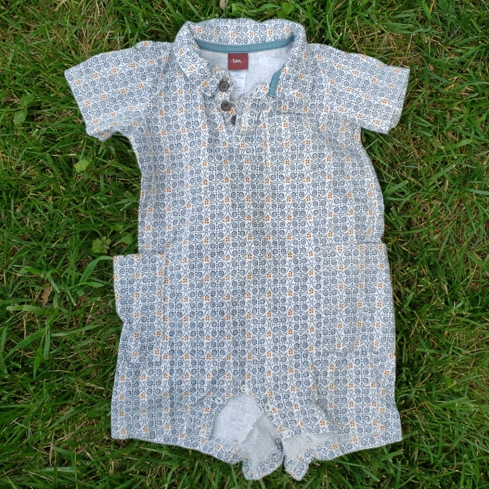 Darling Tea Collared Romper